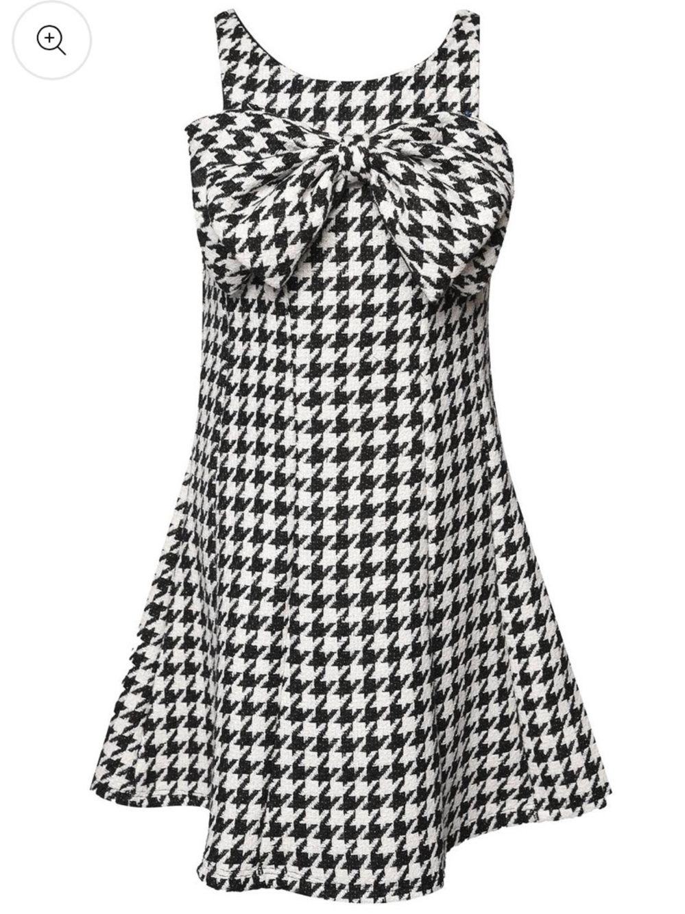 Hannah Banana Girls Houndstooth Bow Dress, 14 - Picture 10 of 11